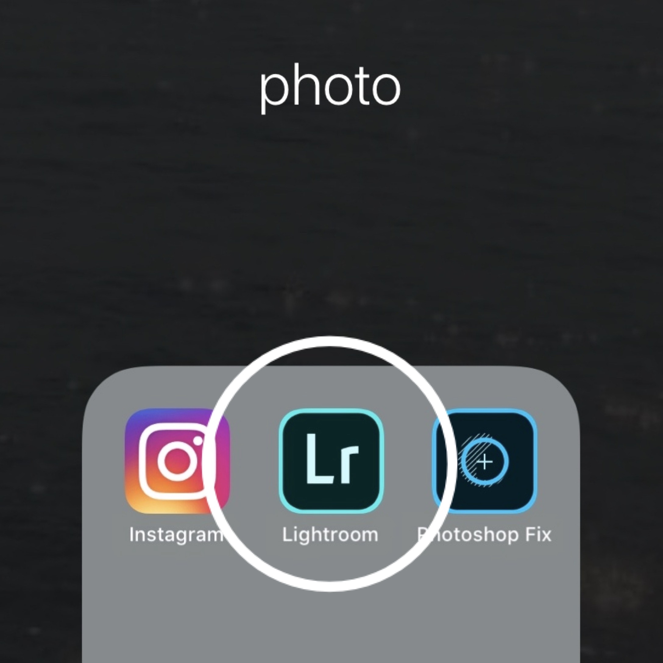 Lightroomアプリ
